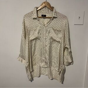 Cream Polka Dot Women's Blouse